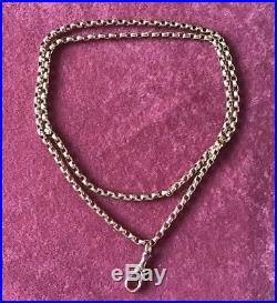 Victorian 9ct Gold Watch Guard Muff Chain 15.5g Approx 32