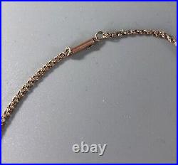 Victorian 9ct Yellow Gold Chain Necklace 2.97g 41cm x 0.2cm HLZX