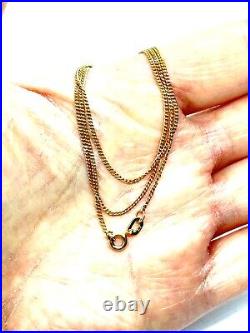 Vintage 1985 Hallmarked 9CT Gold Curb Link Chain Necklace 16 1.9 grams