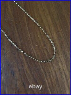 Vintage 9CT GOLD 24 / 30cm Long Belcher Chain Necklace