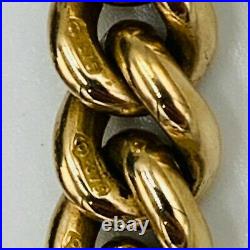 Vintage 9ct 375 Gold Double Albert Graduated Link Watch Chain L313
