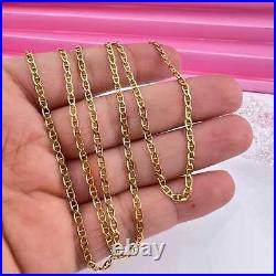 Vintage 9ct 375 yellow gold Mariner Anchor Link Unisex chain necklace 5g 61cm