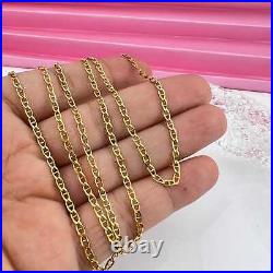 Vintage 9ct 375 yellow gold Mariner Anchor Link Unisex chain necklace 5g 61cm