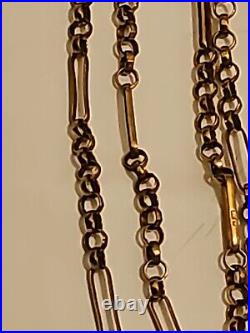 Vintage 9ct 9k 375 Real Yellow Gold 9+1 Belcher Link Chain Necklace 20 6.1g