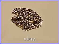 Vintage 9ct 9k 375 Real Yellow Gold 9+1 Belcher Link Chain Necklace 20 6.1g