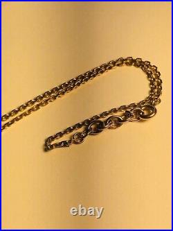 Vintage 9ct Gold 18 Diamond Cut Chain 45cm Necklace