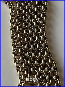 Vintage 9ct Gold Belcher Chain 16 Inch Super Heavy 20.7grams