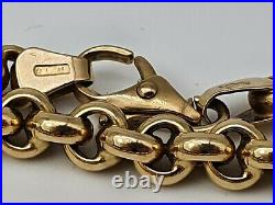 Vintage 9ct Gold Belcher Chain/Necklace 51cm- Nice weight superb condition