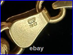 Vintage 9ct Gold Belcher Chain/Necklace 51cm- Nice weight superb condition