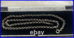 Vintage 9ct Gold Belcher Chain Rolo Chain Gold Necklace 19 9 Carat Gold