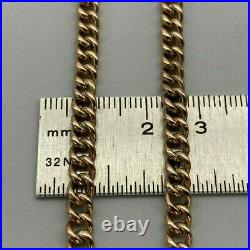Vintage 9ct Rose Gold 15 1/2 Albert T-Bar Chain Necklace. Goldmine Jewellers
