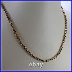 Vintage 9ct Rose Gold 15.5 Belcher link Chain