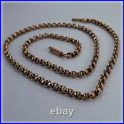 Vintage 9ct Rose Gold 15.5 Belcher link Chain
