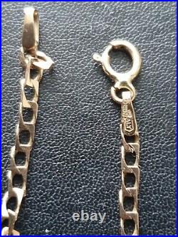 Vintage 9ct Rose Tinted Gold, S Style Linked Chain / Necklace