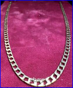 Vintage 9ct Yellow Gold 30 (76cm) Square Link Chain Fully hallmarked 17.21g