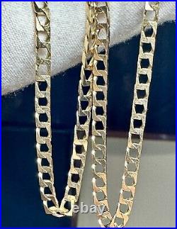 Vintage 9ct Yellow Gold 30 (76cm) Square Link Chain Fully hallmarked 17.21g