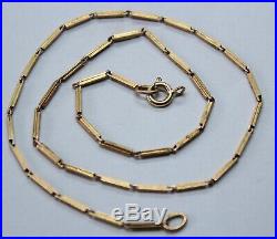 Vintage 9ct Yellow Gold Necklace With Unusual Chain