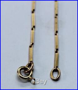 Vintage 9ct Yellow Gold Necklace With Unusual Chain