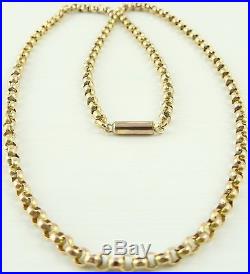 Vintage 9ct gold 18 inch long yellow gold neck chain weighs 6.8 grams