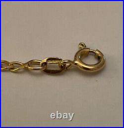 Vintage Hallmarked 9ct Gold Curb Chain 4.3grams 46cm