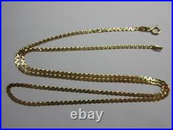 Vintage Italian 9ct, 9K GOLD 20 long ANCHOR, Mariner LINK NECKLACE, CHAIN