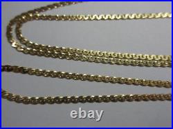 Vintage Italian 9ct, 9K GOLD 20 long ANCHOR, Mariner LINK NECKLACE, CHAIN