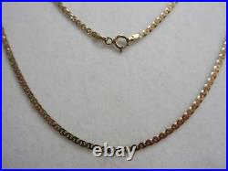 Vintage Italian 9ct, 9K GOLD 20 long ANCHOR, Mariner LINK NECKLACE, CHAIN