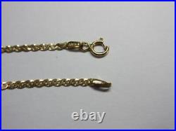 Vintage Italian 9ct, 9K GOLD 20 long ANCHOR, Mariner LINK NECKLACE, CHAIN