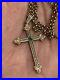 Vintage-Large-9ct-Gold-Emerald-Seed-Pearl-Cross-9ct-Belcher-Chain-9-33g-01-wb