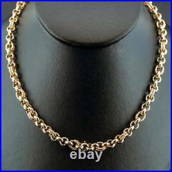 (WI1) 9ct Yellow Gold 20 Inch Patterned Belcher Chain 18.3g