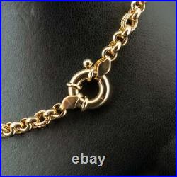 (WI1) 9ct Yellow Gold 20 Inch Patterned Belcher Chain 18.3g