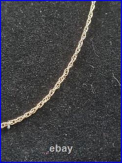 Womens 9ct Gold Long Prince Of Wales Trace Chain Necklace! @