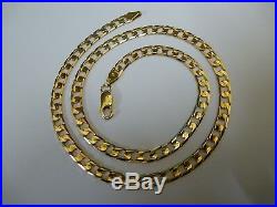 Wonderful 9ct Gold 18 Ridged Curb Chain